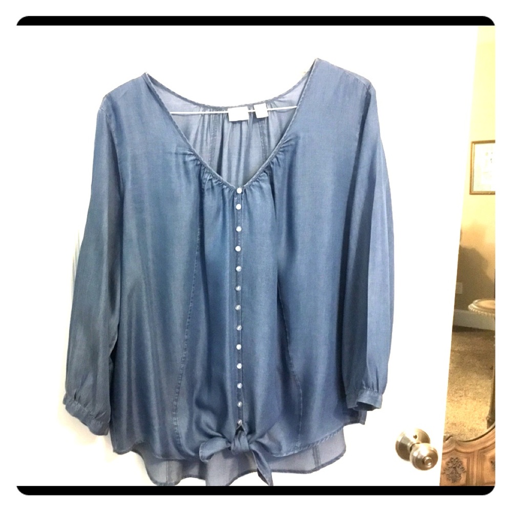 Dillards Investments Collection Denim Top